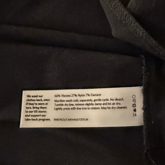 Eileen Fisher Charcoal Open Front Cardigan size L like new - Picture 6 of 6